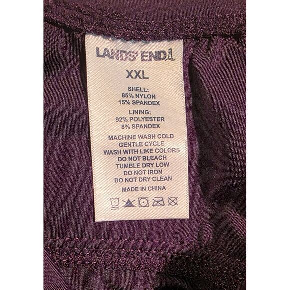 Lands End Womens Swimsuit Purple One Piece Size XXL NWT - Picture 3 of 4